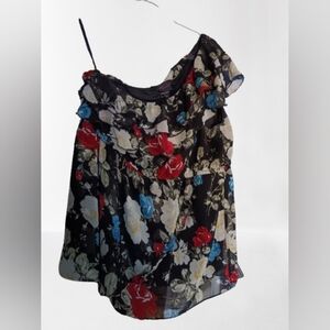 Torrid One Shoulder Floral Top Sz 2